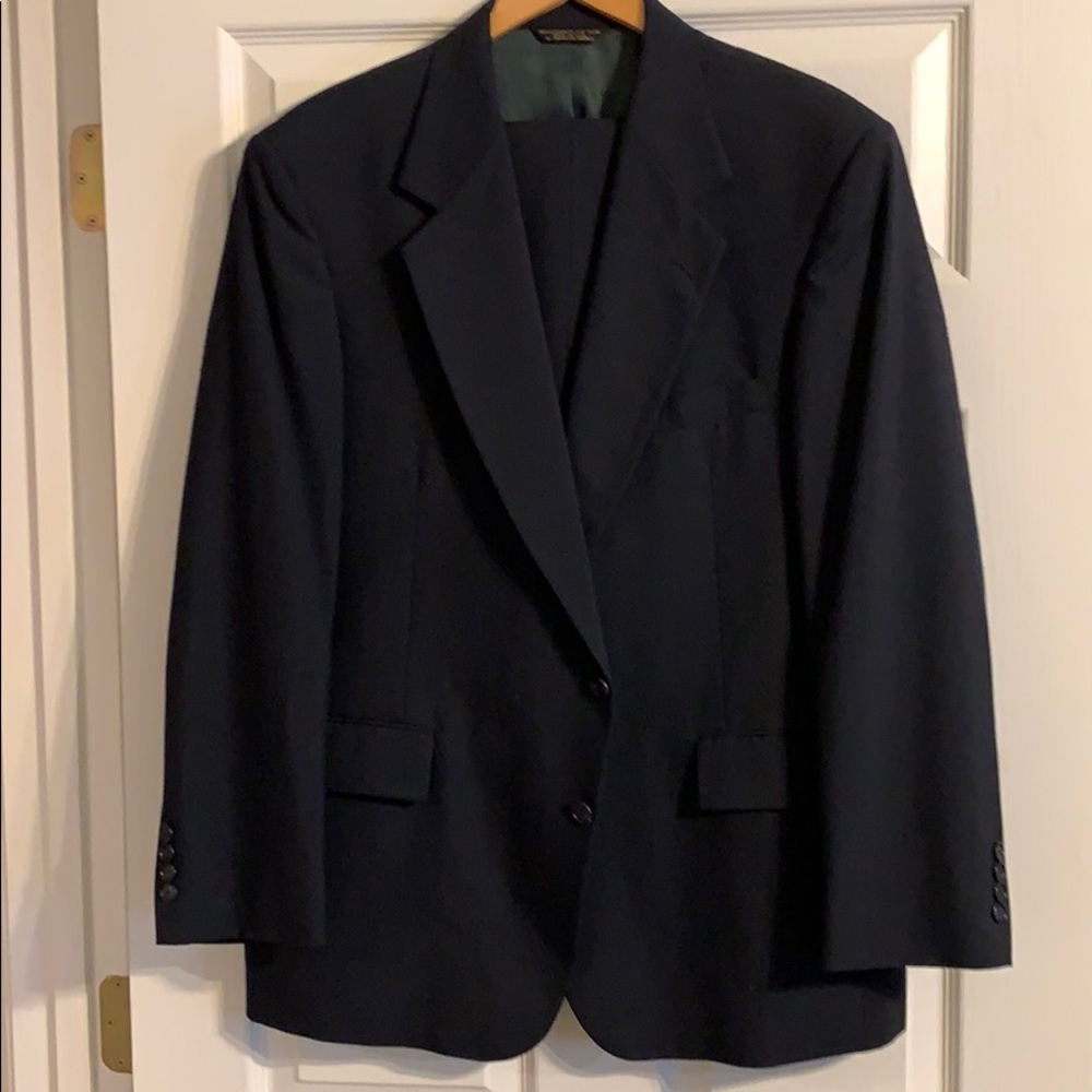 Blue Talbot Jaimes Wool blend suit 44R